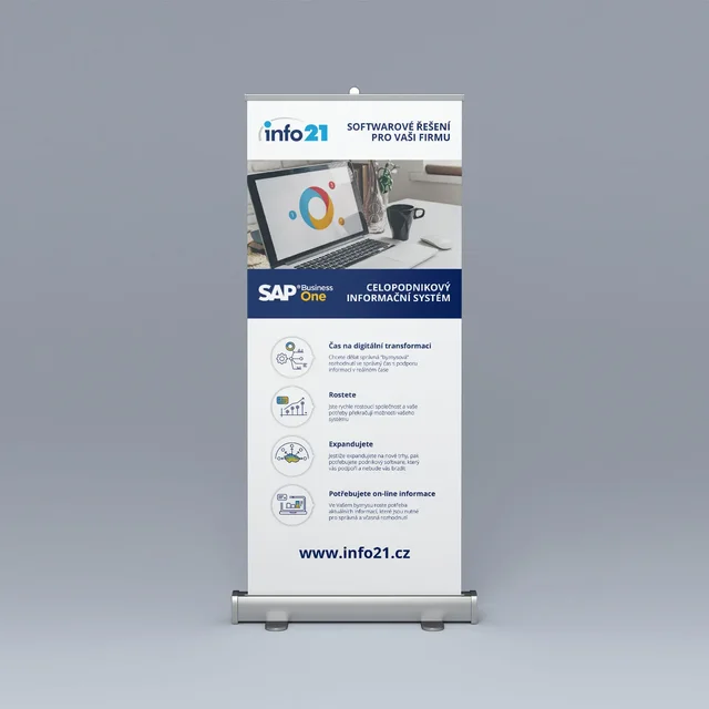 Propagační rollup pro softwarové řešení